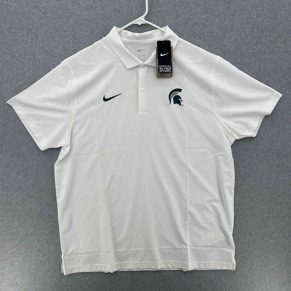 Michigan State Nike Dri-Fit Football On Field PE Polo NWT MSRP  $80